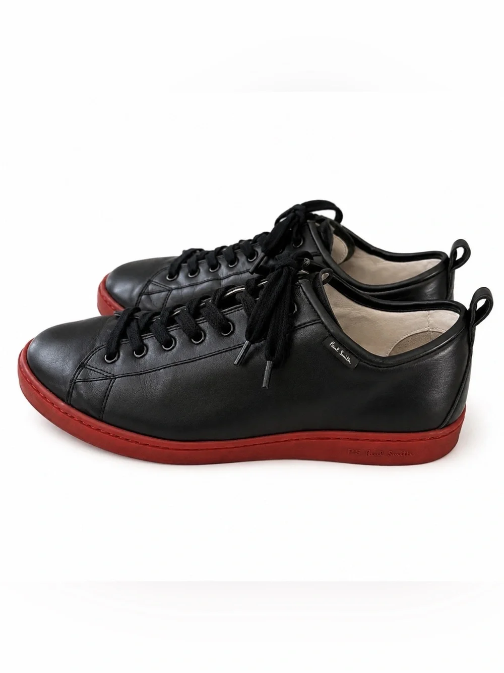 Paul Smith leather navy sneakers- red sole. US 11, EU 44